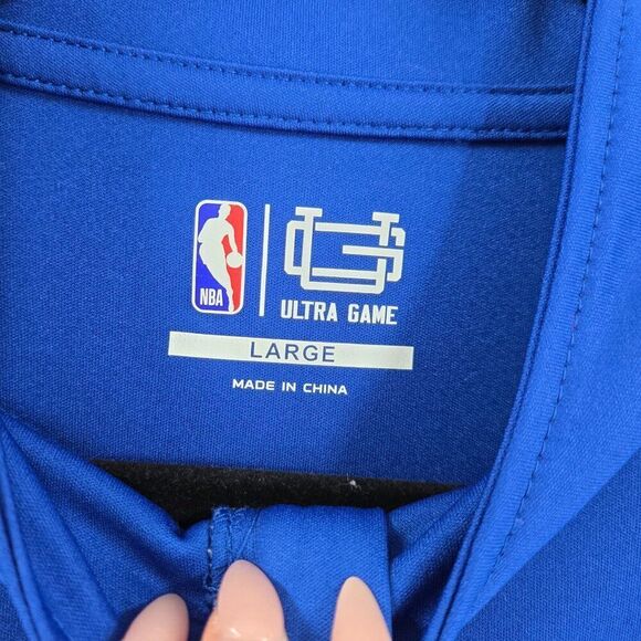 Golden State Warriors Ultra Game Quarter Zip Long Sleeve Pullover Shirt Large - Picture 5 of 8